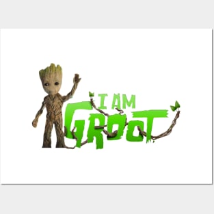 I AM GROOT Posters and Art